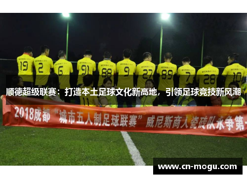 顺德超级联赛：打造本土足球文化新高地，引领足球竞技新风潮